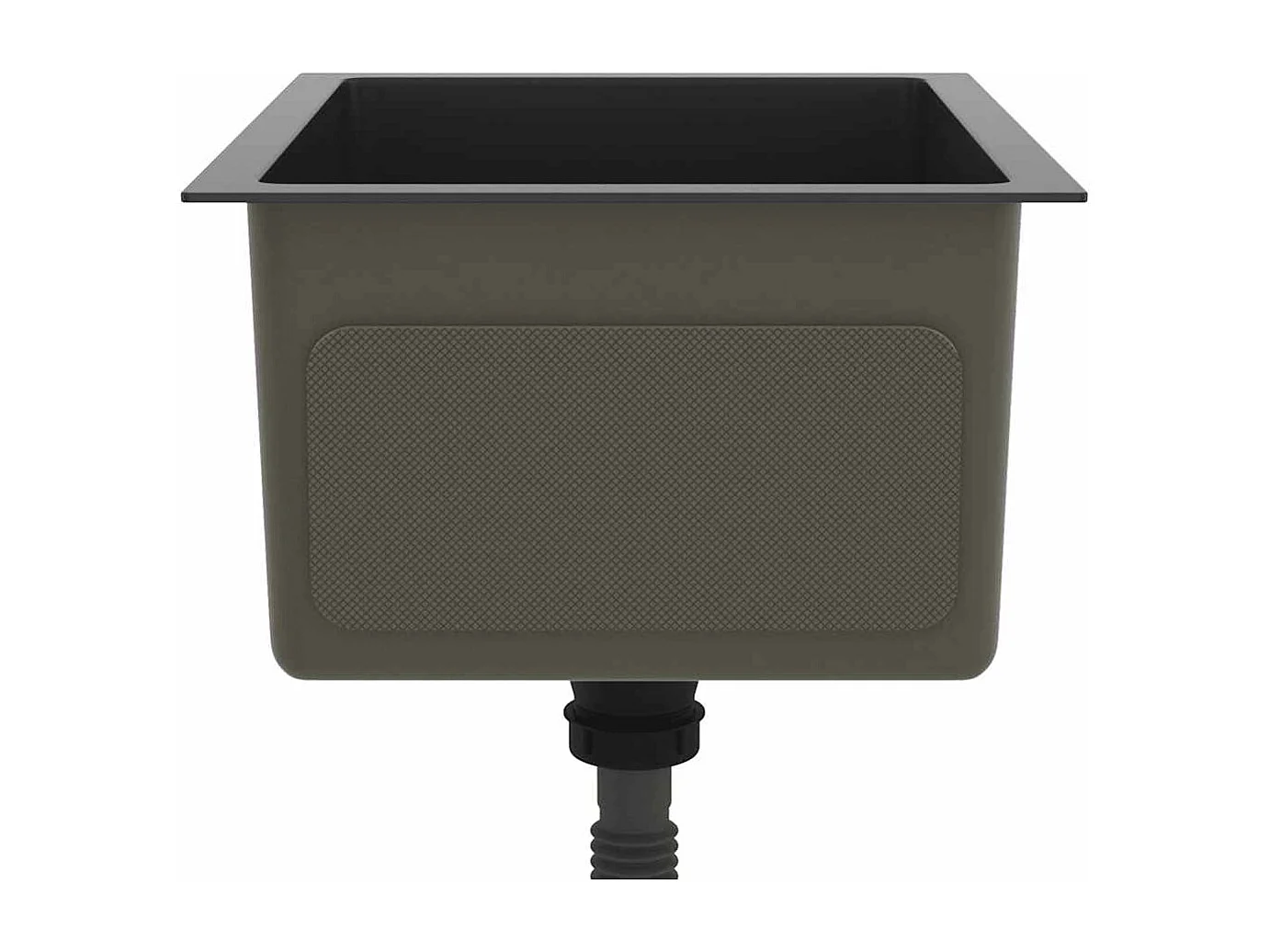 Évier de cuisine fait main Noir Acier inoxydable