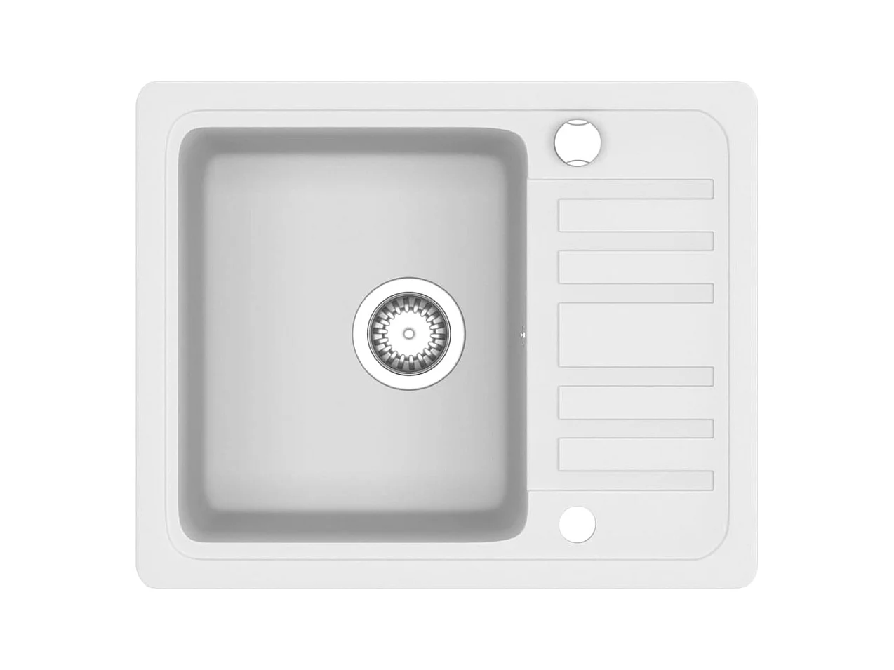 Fregadero de cocina de granito blanco