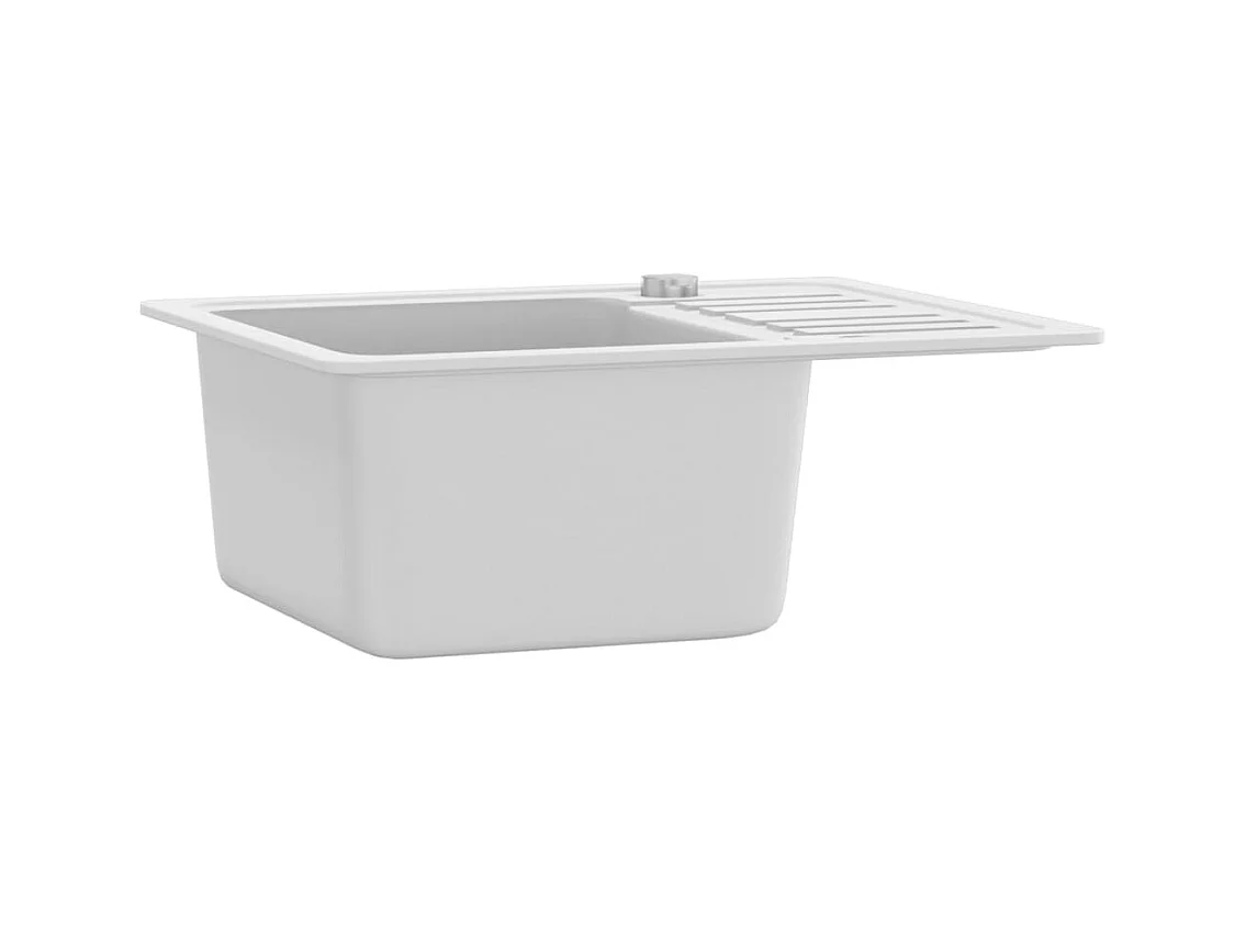 Fregadero de cocina de granito blanco