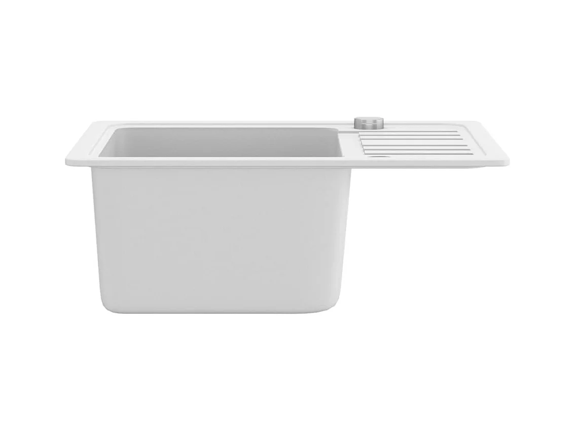 Fregadero de cocina de granito blanco