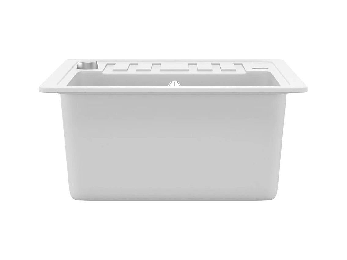 Fregadero de cocina de granito blanco