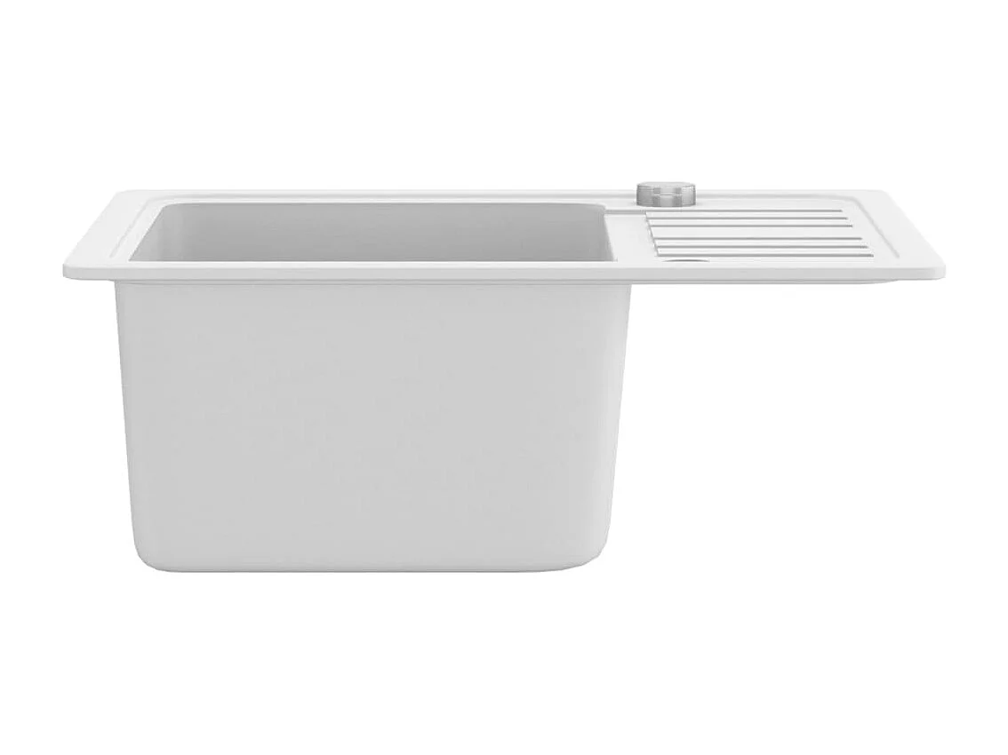 Fregadero de cocina de granito blanco