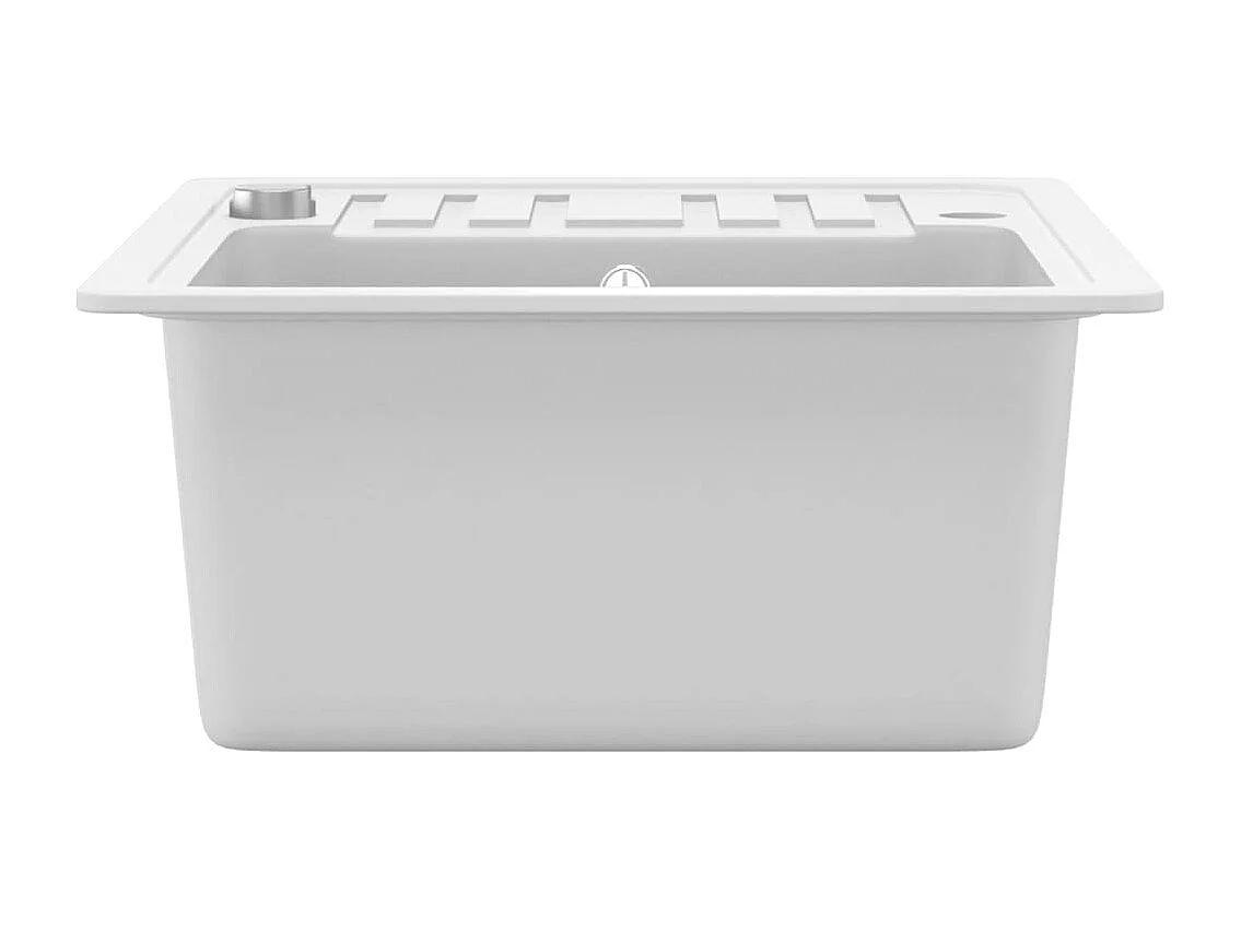 Fregadero de cocina de granito blanco