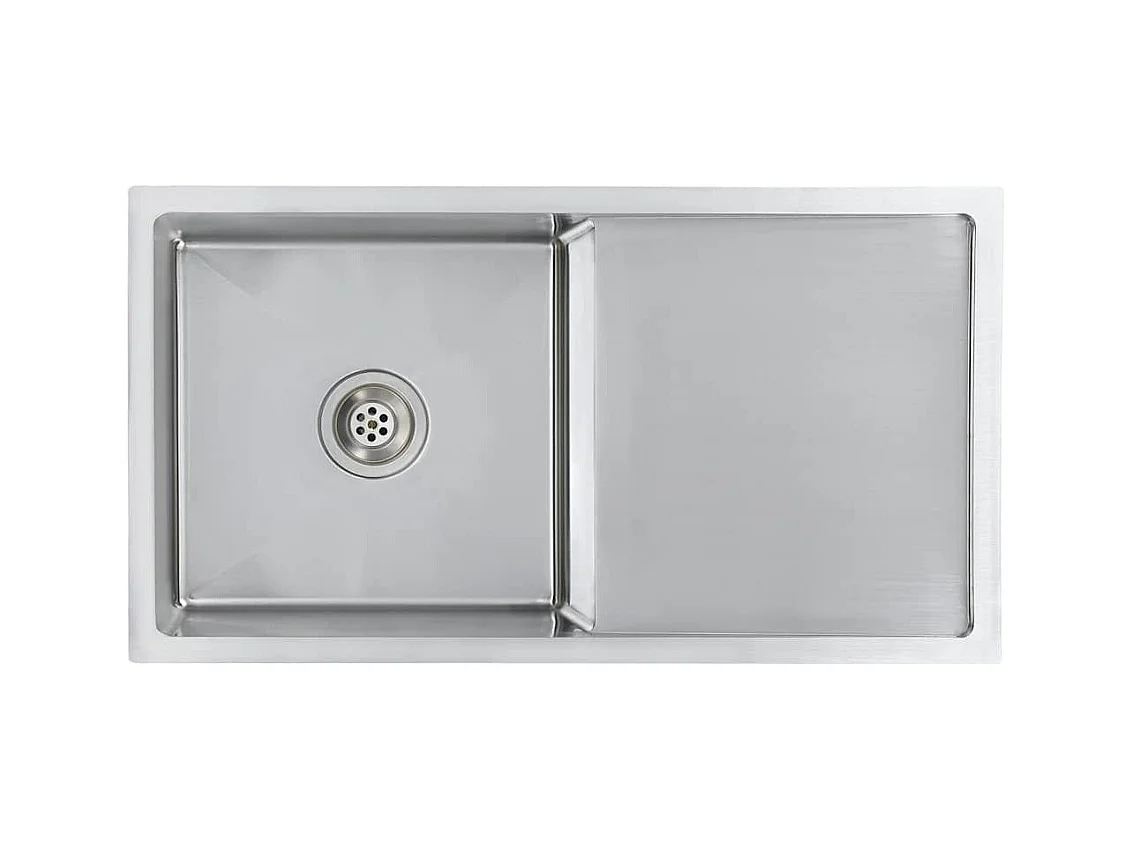 Handgemaakte keukengootsteen roestvrij staal