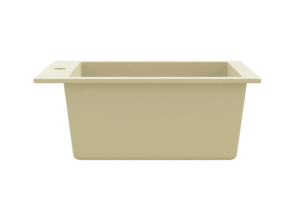 Granieten keukenspoelbak enkele spoelbak beige