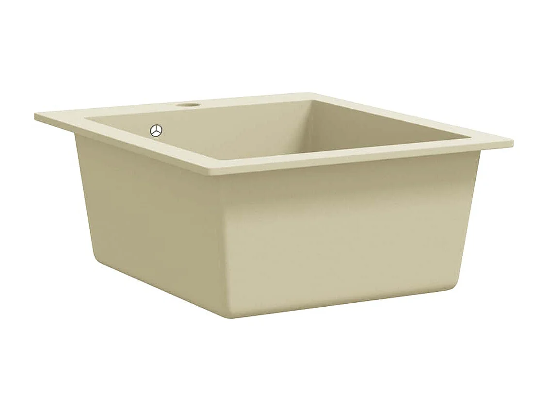 Évier de cuisine Granit Seul lavabo Beige
