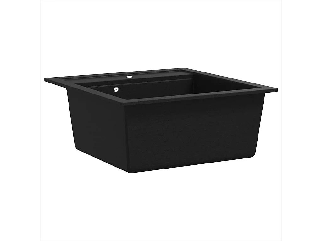 Évier de cuisine en granit Bac unique Noir