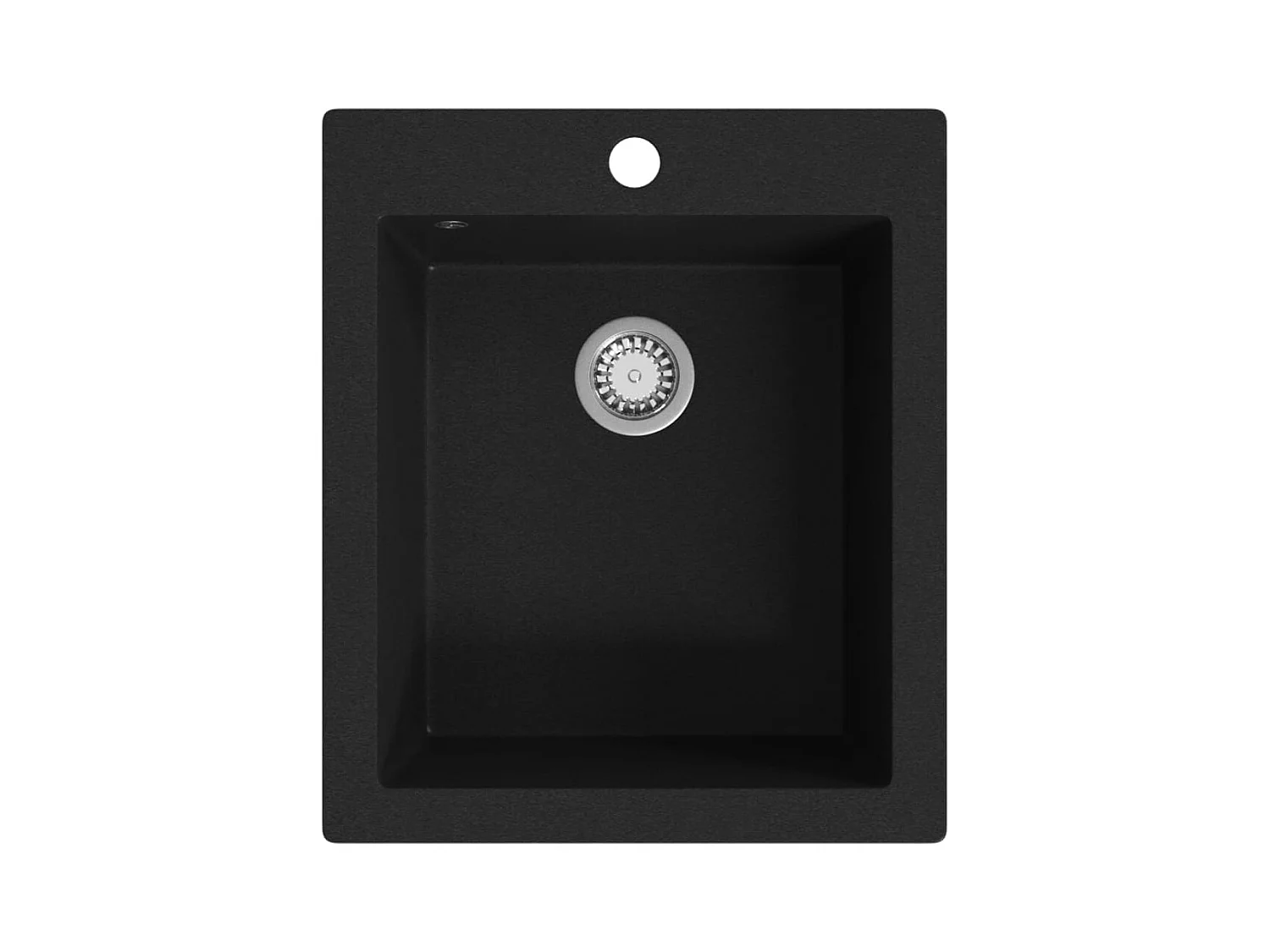 Küchenspüle aus schwarzem Granit