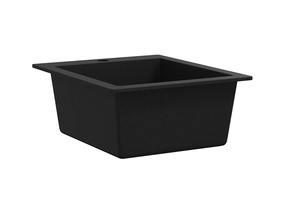 Küchenspüle aus schwarzem Granit