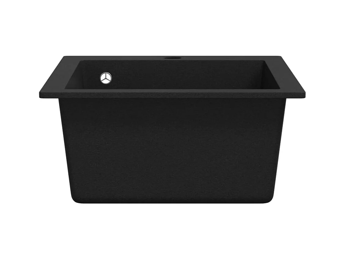 Küchenspüle aus schwarzem Granit