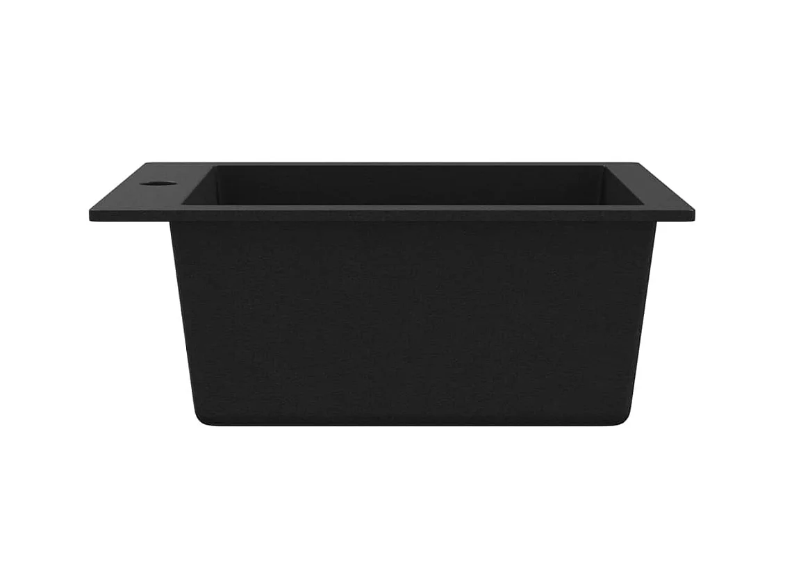 Küchenspüle aus schwarzem Granit