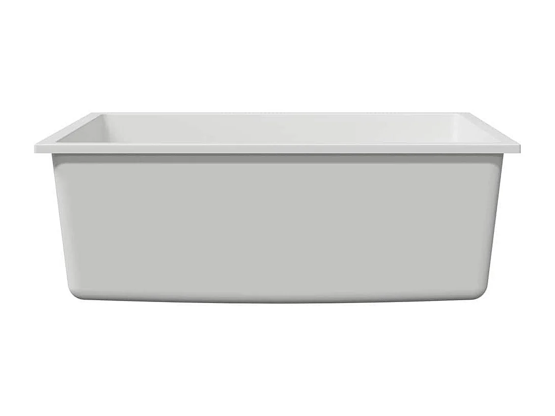 Witte keukenspoelbak 54 x 44 x 20 cm Graniet