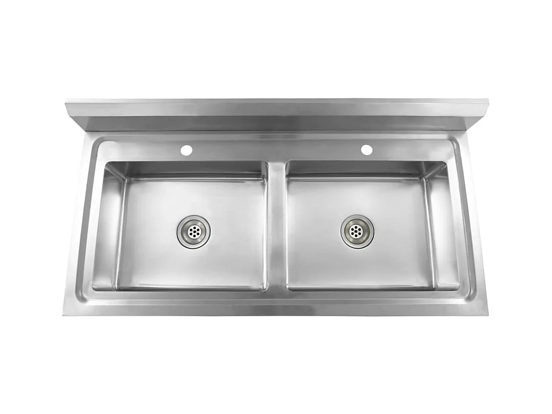 Dubbele spoelbak keuken roestvrij staal