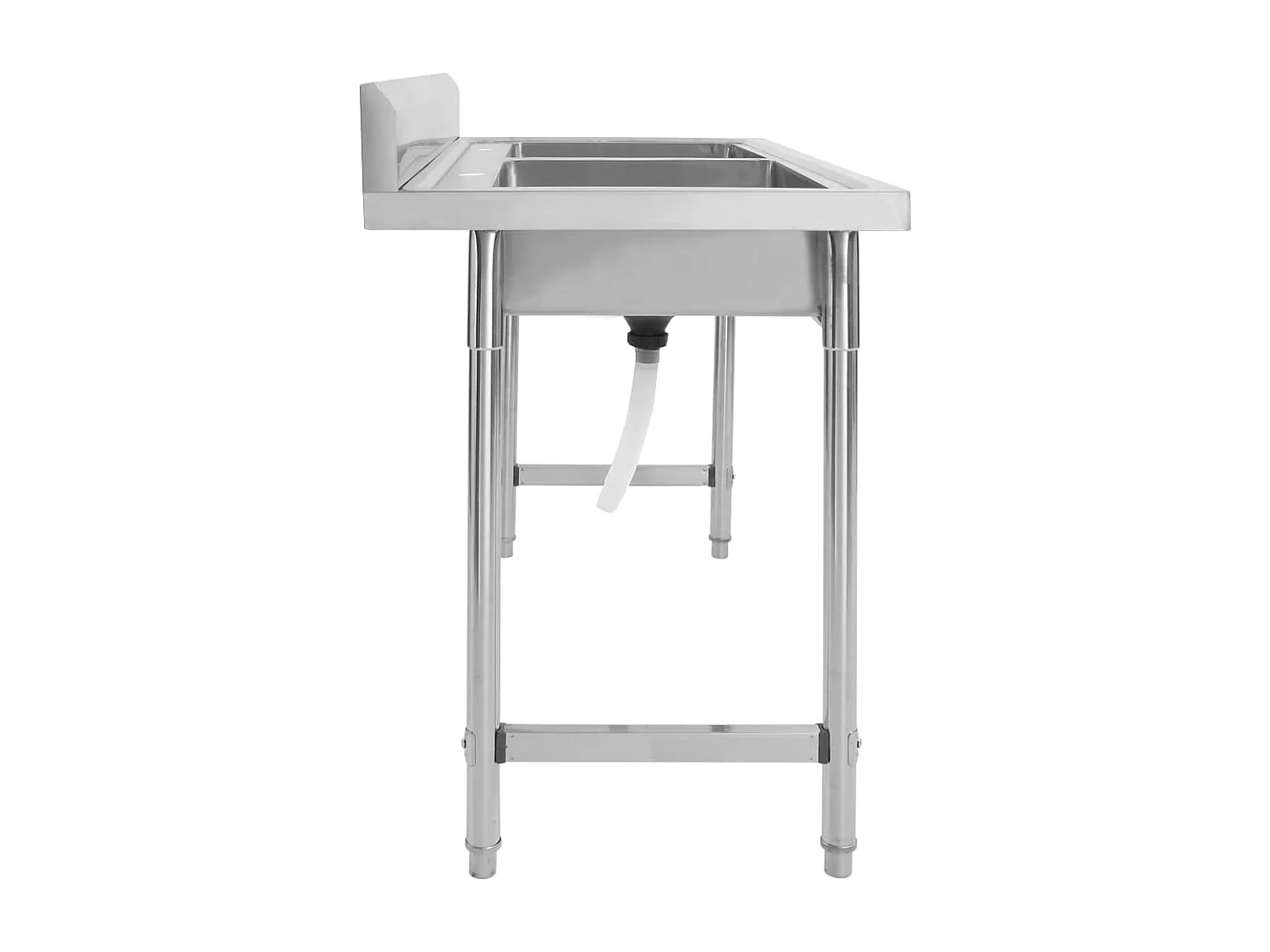 Évier de cuisine à lavabo double Acier inoxydable