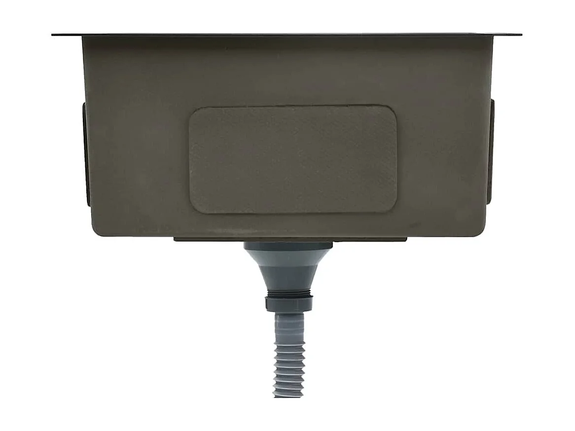 Évier de cuisine fait à la main Noir Acier inoxydable