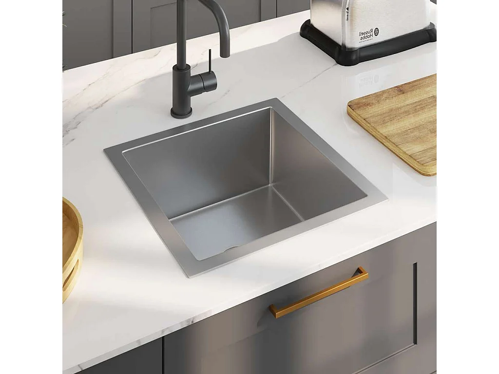 Évier de cuisine fait à la main Acier inoxydable