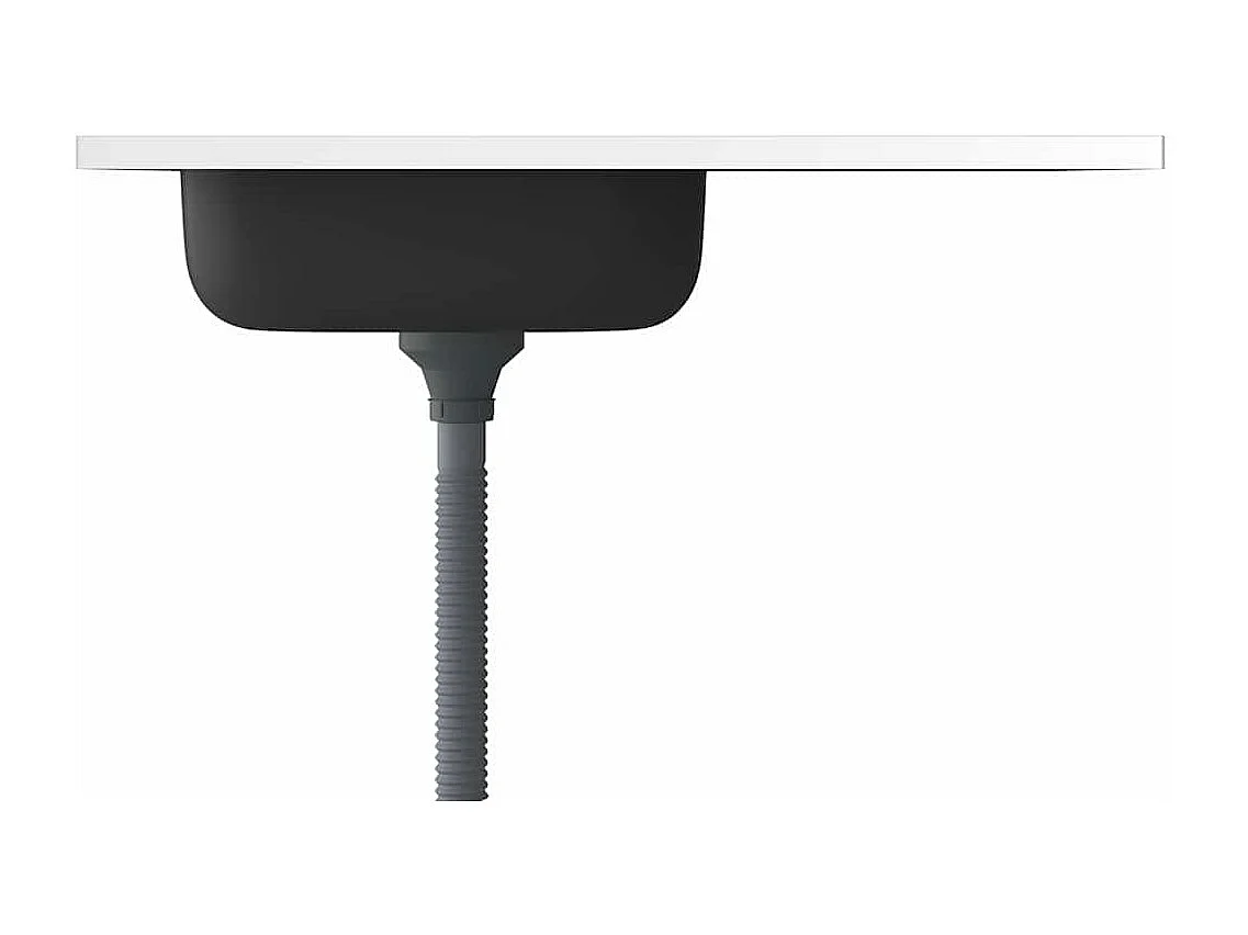 Jeu d'évier de cuisine et égouttoir argenté 800x600x155 mm inox