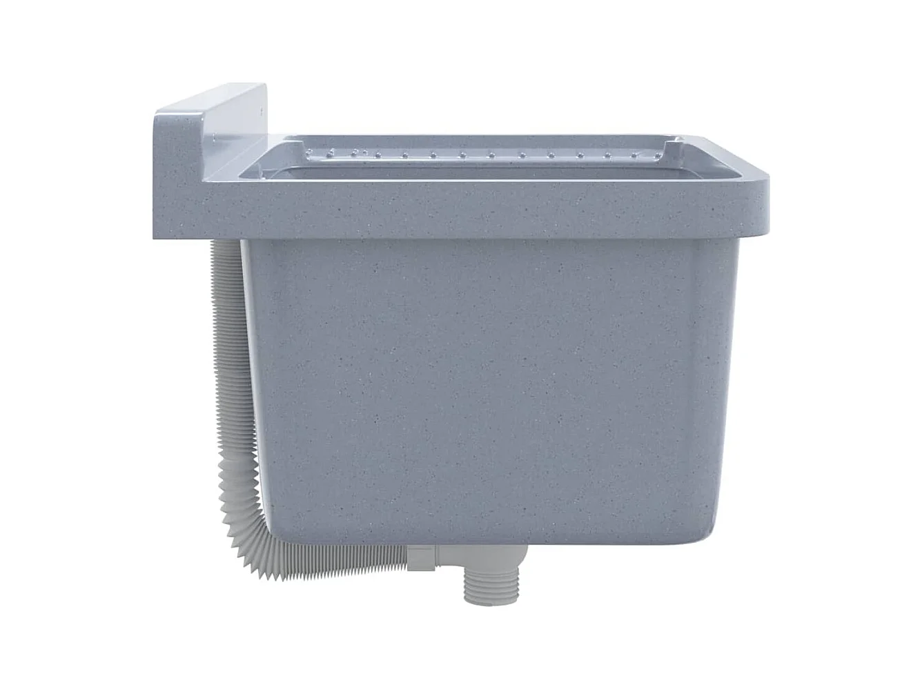 Lavabo pour montage murale gris 50x35x24 cm résine