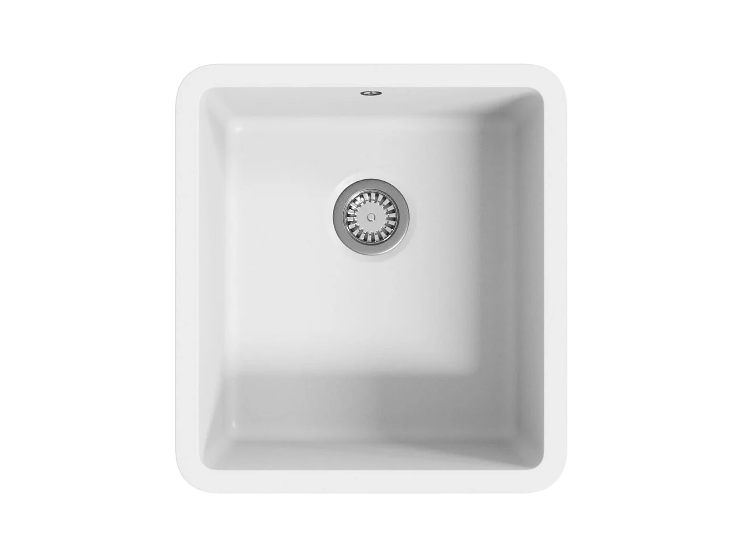 Évier de cuisine Granit Seul lavabo Blanc