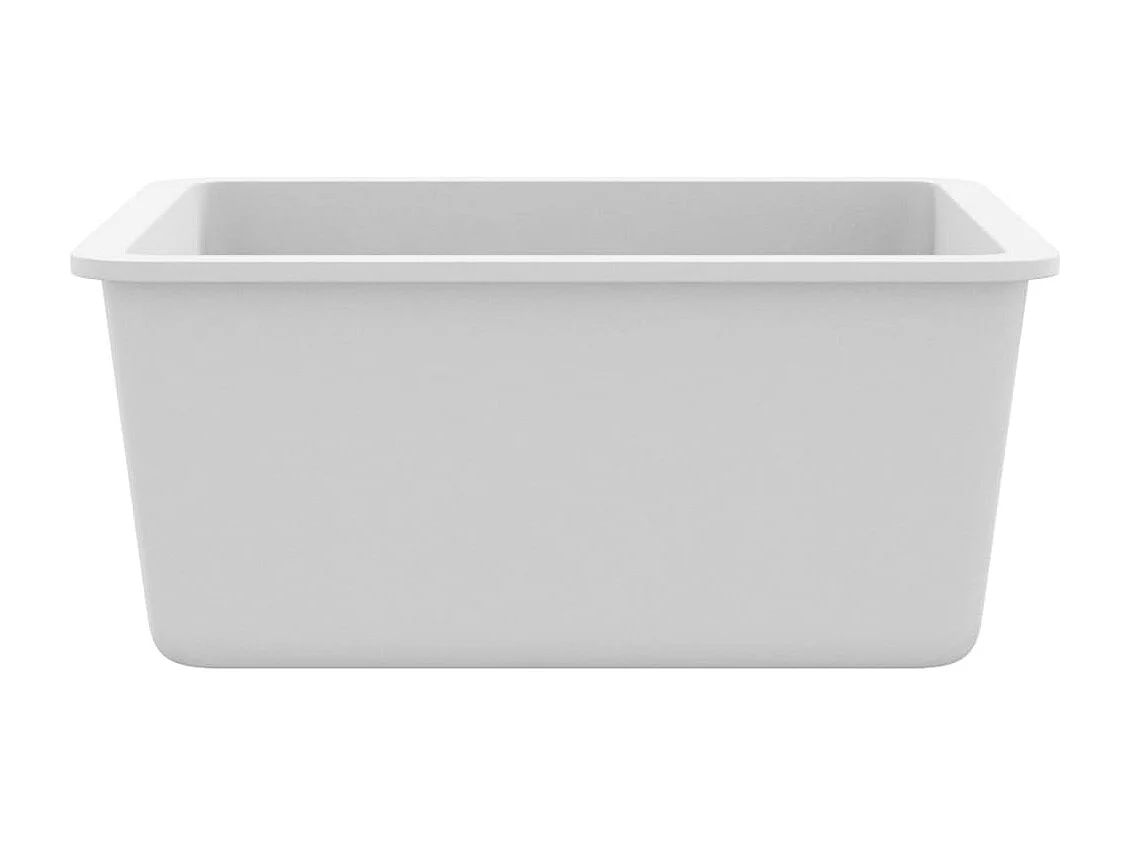 Granieten keukenspoelbak enkele spoelbak wit