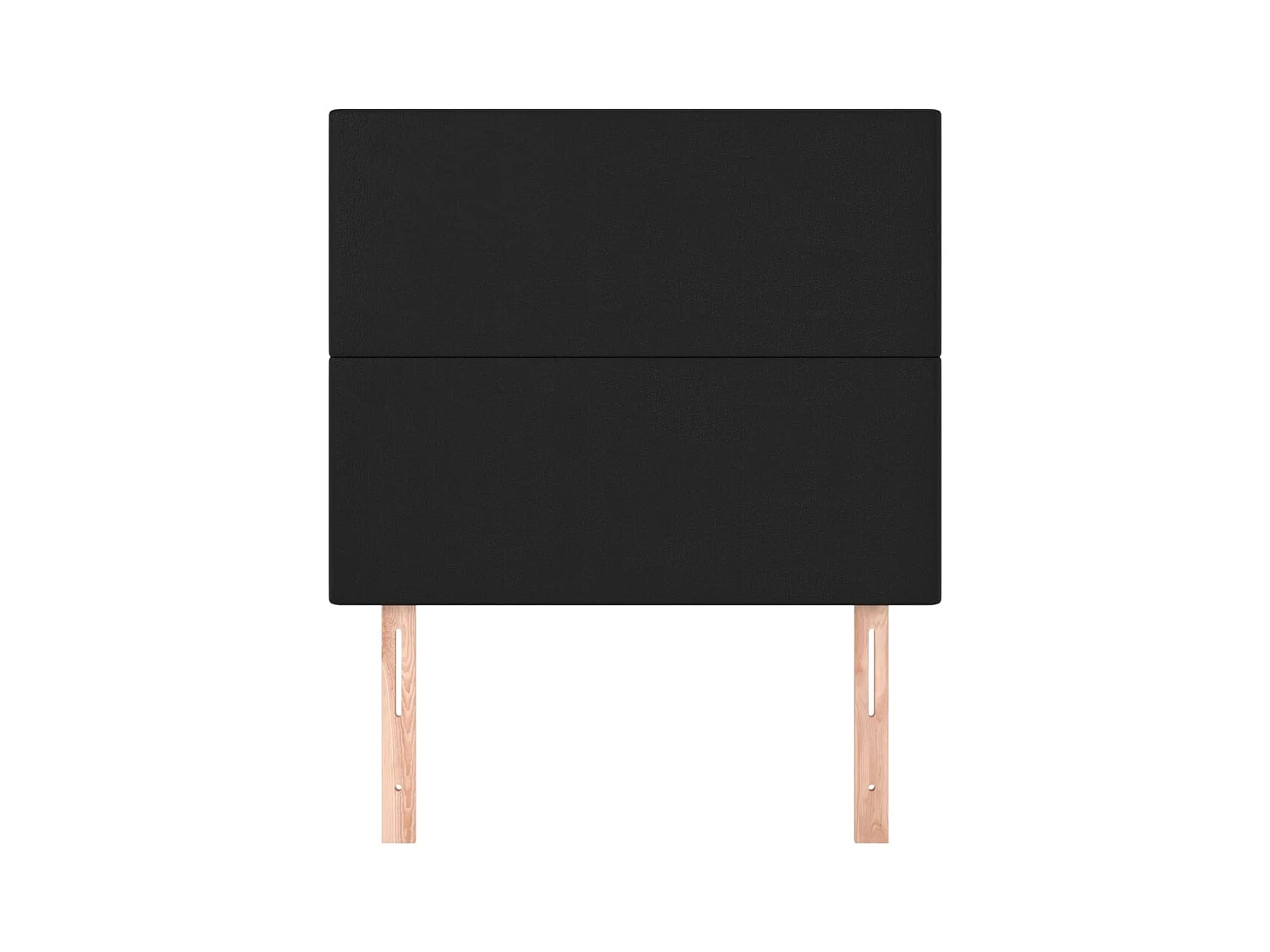 Têtes de lit 2 pcs Noir 100x5x78/88 cm Similicuir