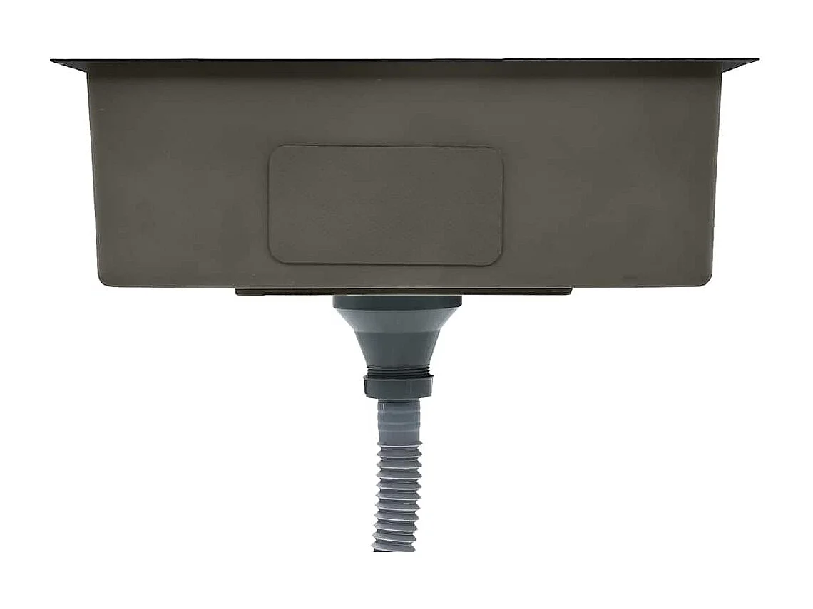 Lavello da cucina fatto a mano in acciaio inossidabile nero