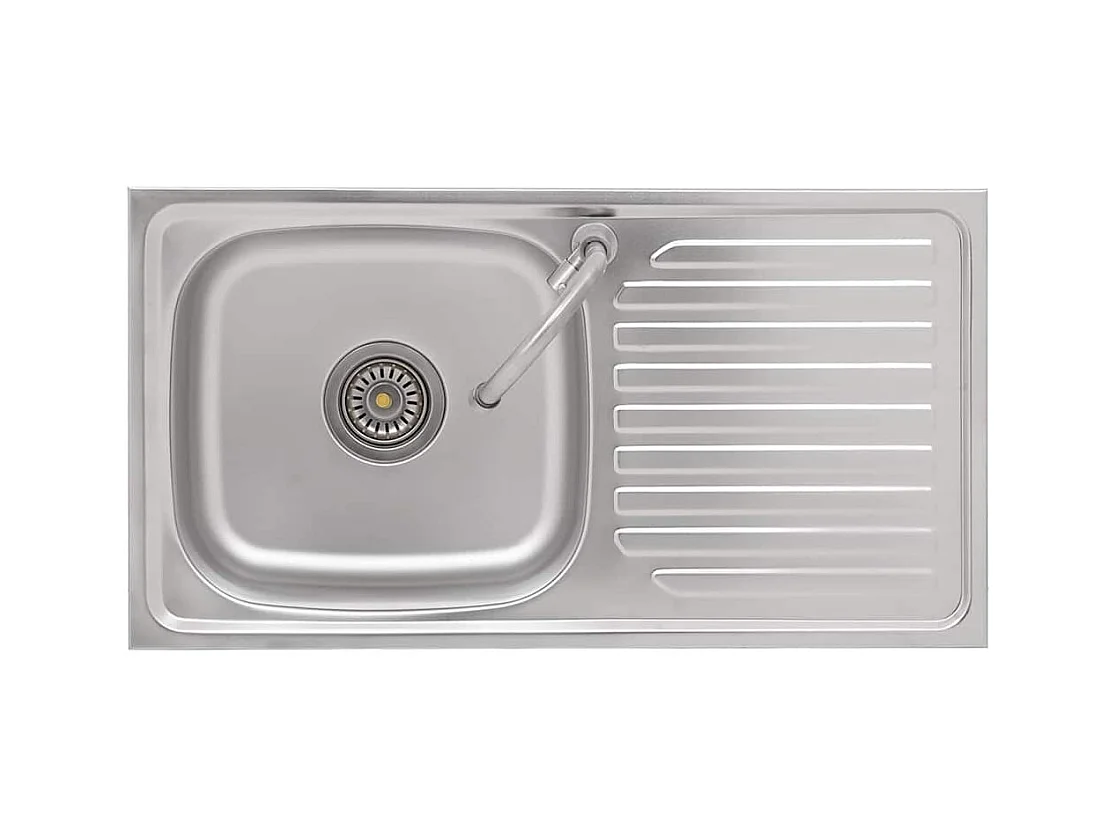 Campingspoelbak Enkele spoelbak met kraan Roestvrij staal