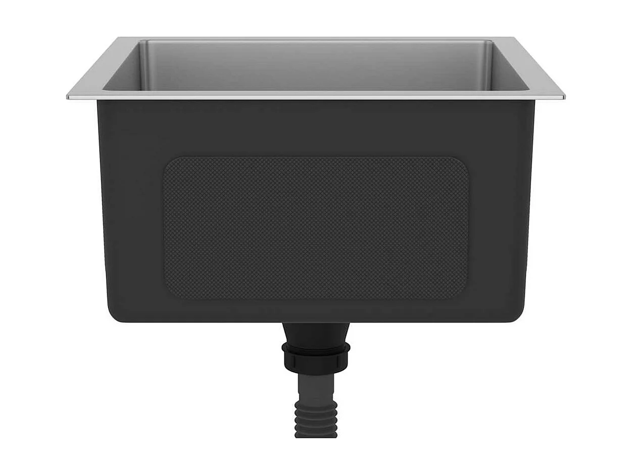 Fregadero de cocina hecho a mano de acero inoxidable