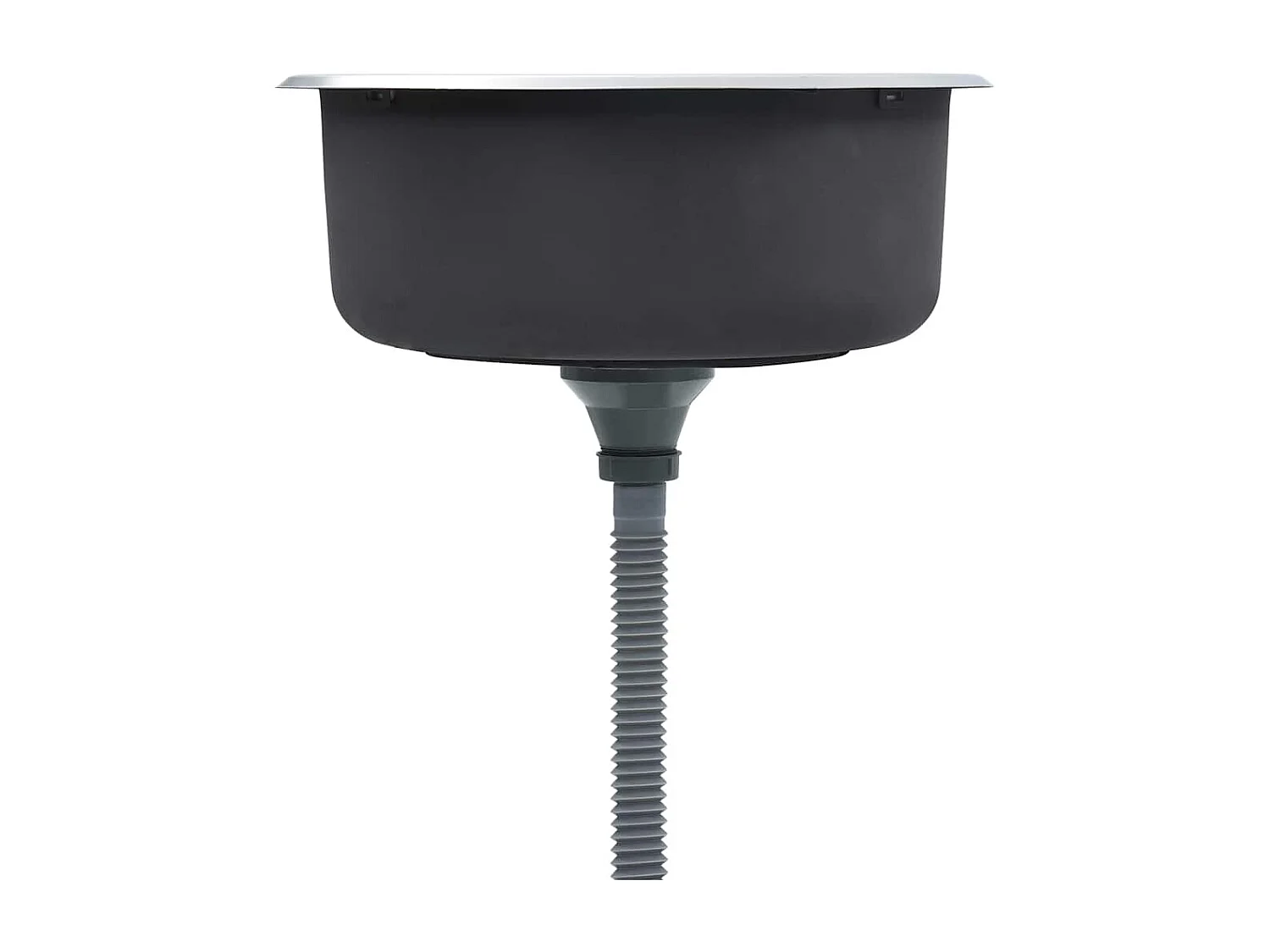 Évier de cuisine avec crépine et piège Acier inoxydable