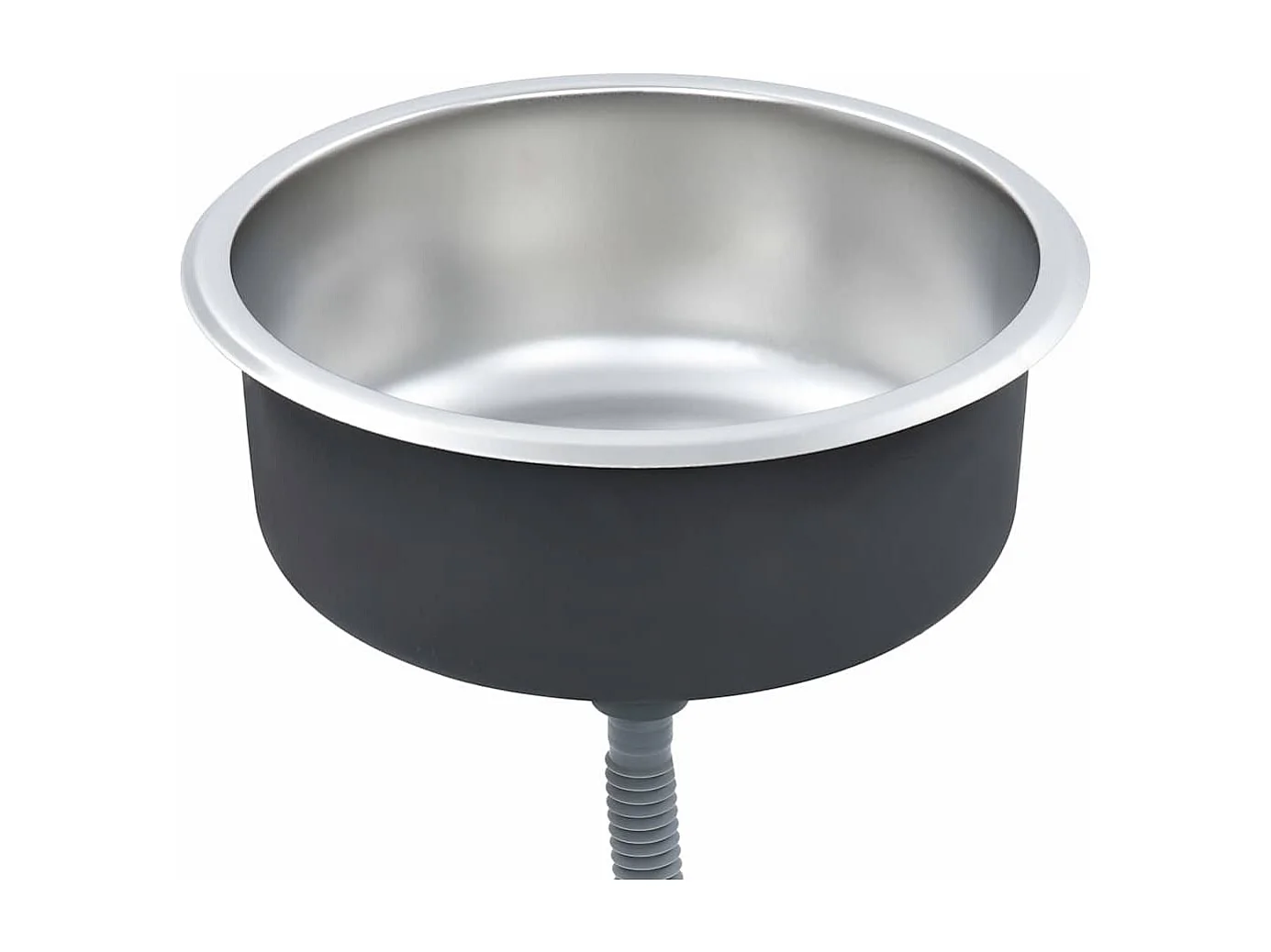 Évier de cuisine avec crépine et piège Acier inoxydable