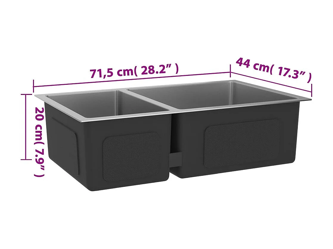 Fregadero de cocina de acero inoxidable