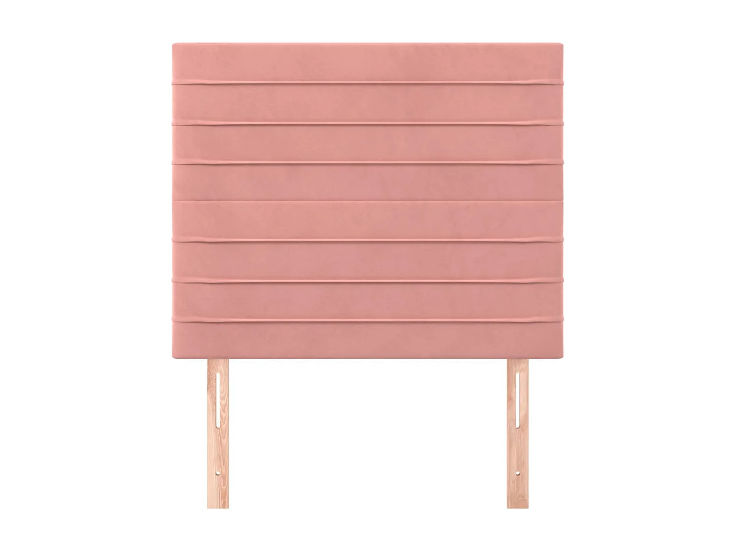 Cabeceros 2 uds Rosa 80x5x78/88 cm Terciopelo