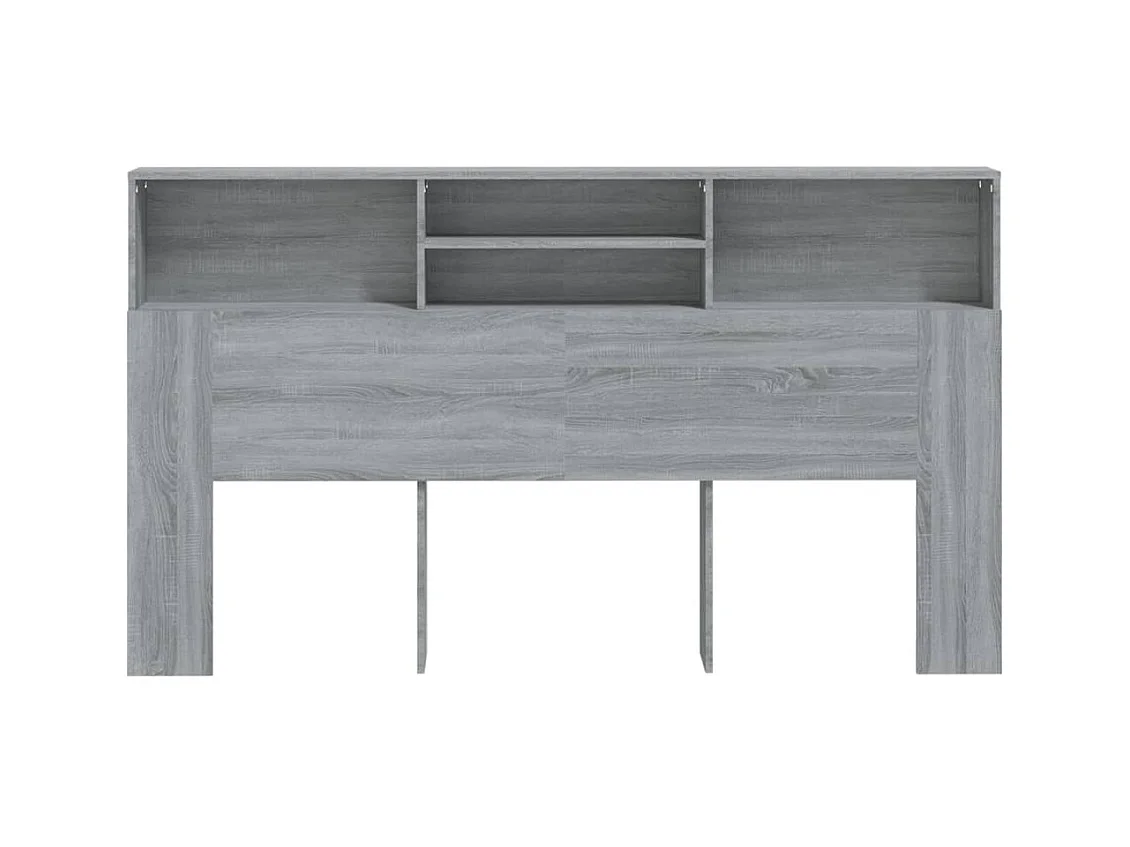 Sonoma grijs hoofdeinde kast 180x19x103,5 cm
