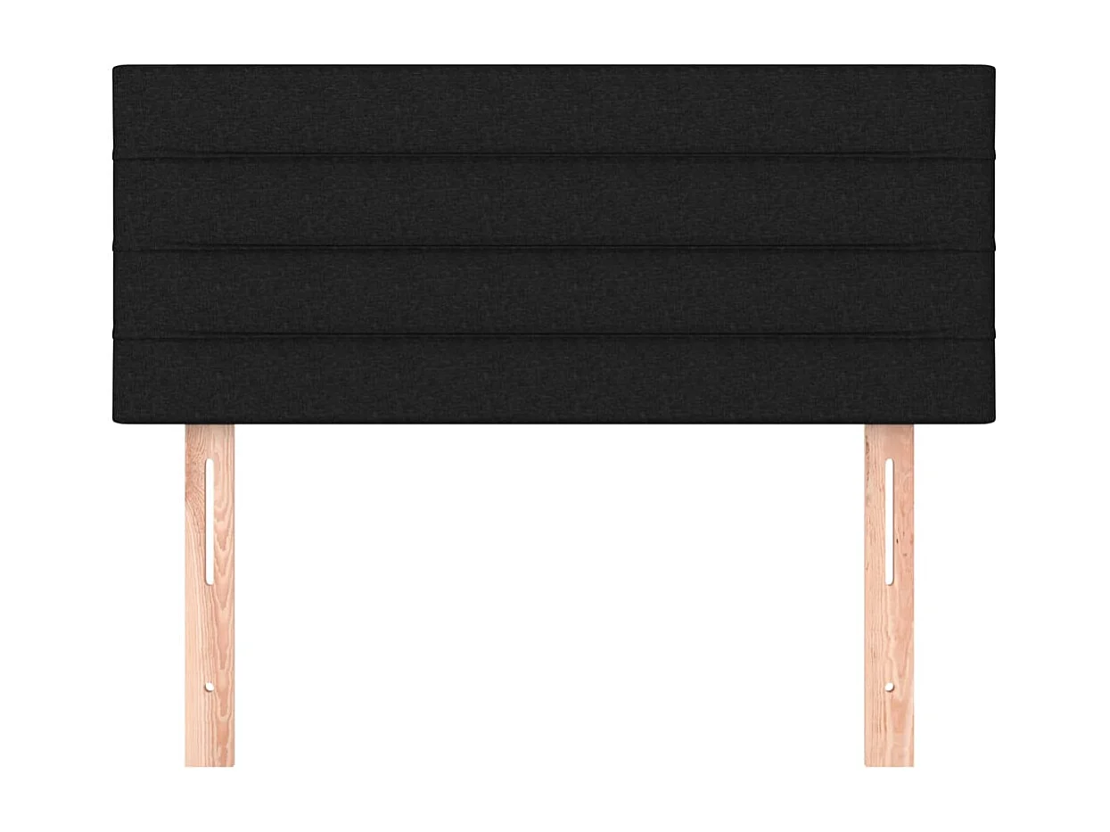 Tête de lit Noir 100x5x78/88 cm Tissu