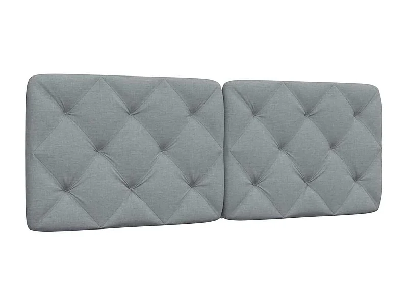 Cojín cabecero tela gris claro 140 cm