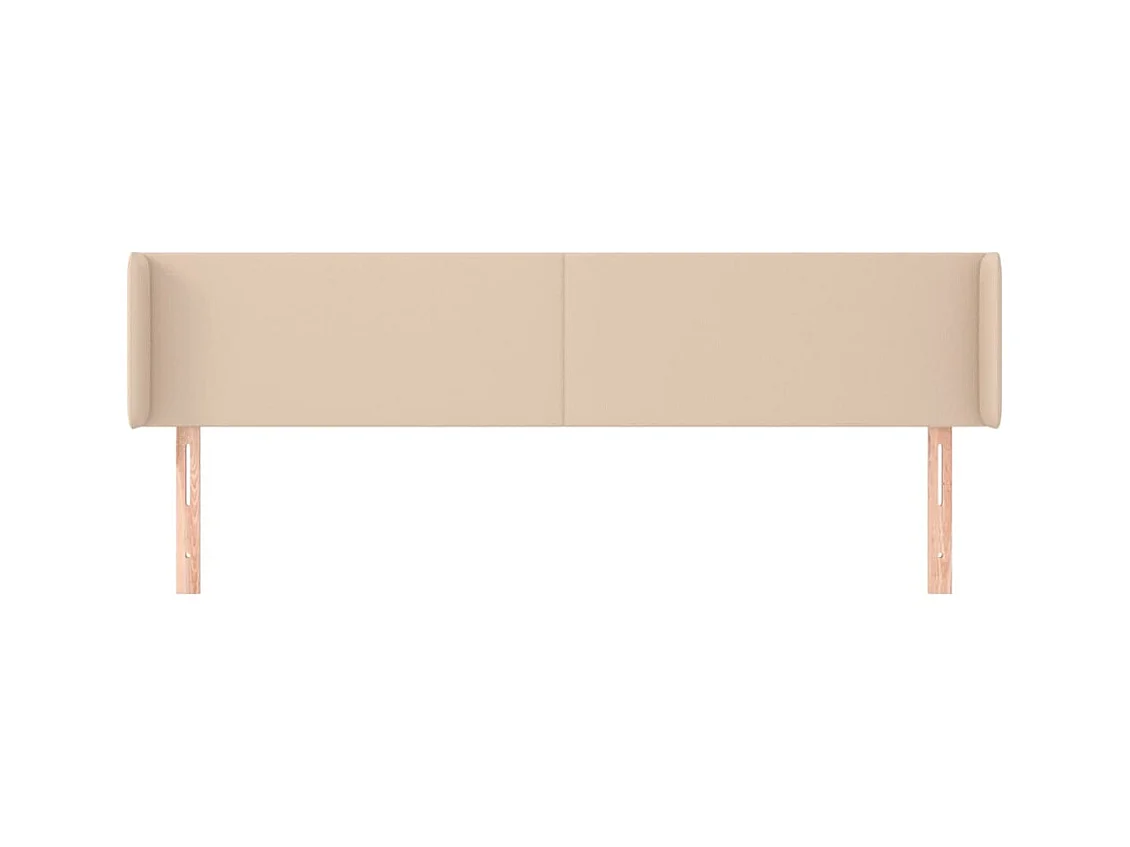 Cabecero con alas Cappuccino 203x16x78/88 cm Piel sintética