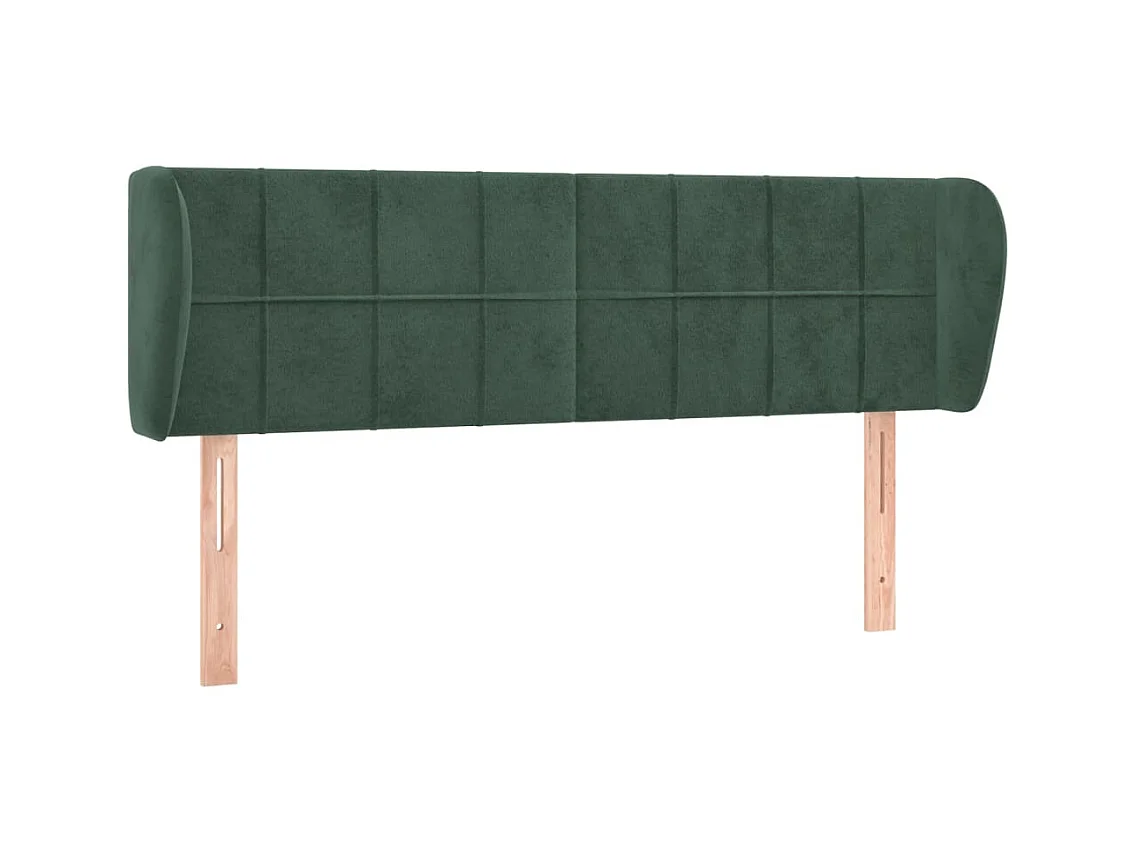 Hoofdbord met vleugels Donkergroen 147x23x78/88 cm Fluweel