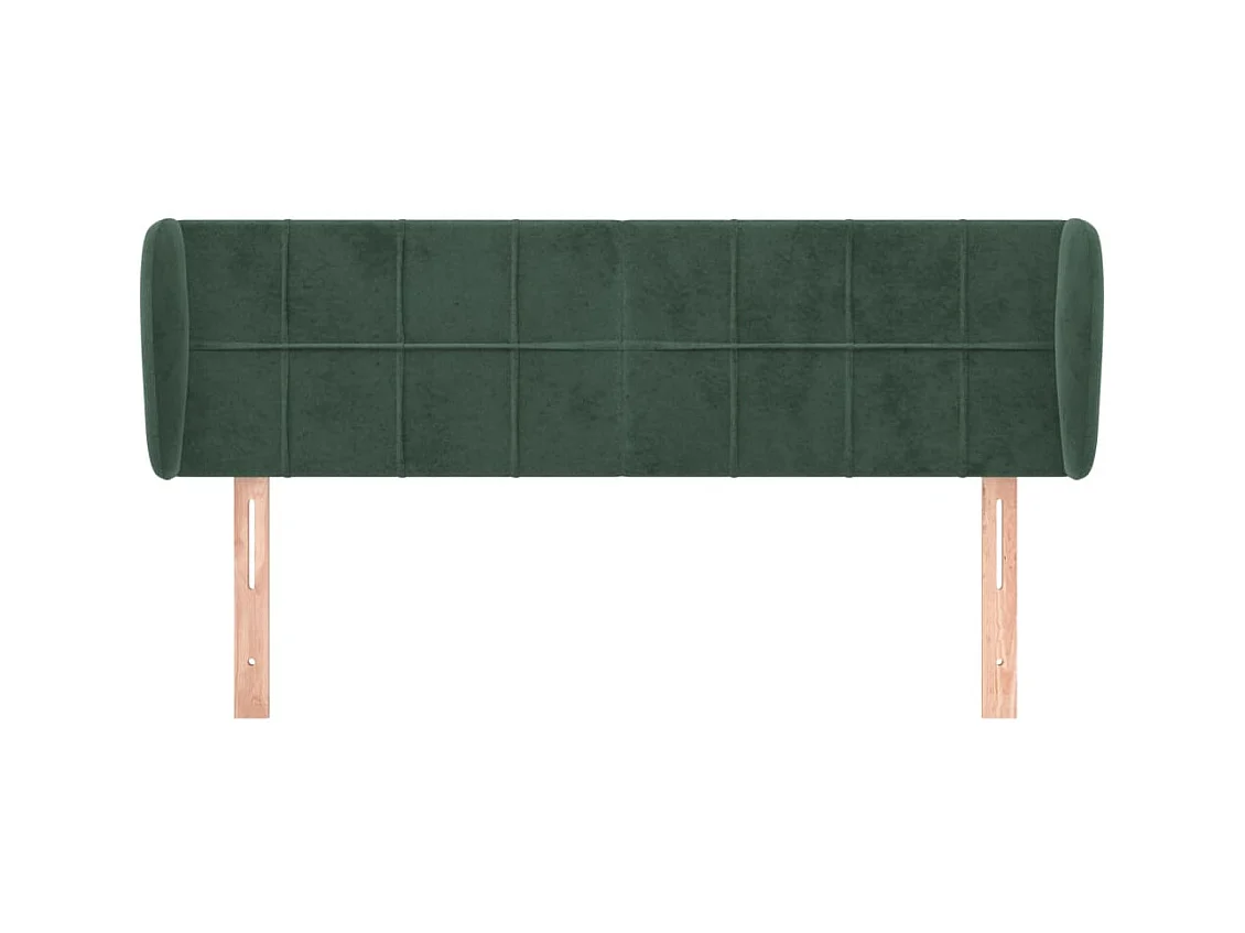 Hoofdbord met vleugels Donkergroen 147x23x78/88 cm Fluweel