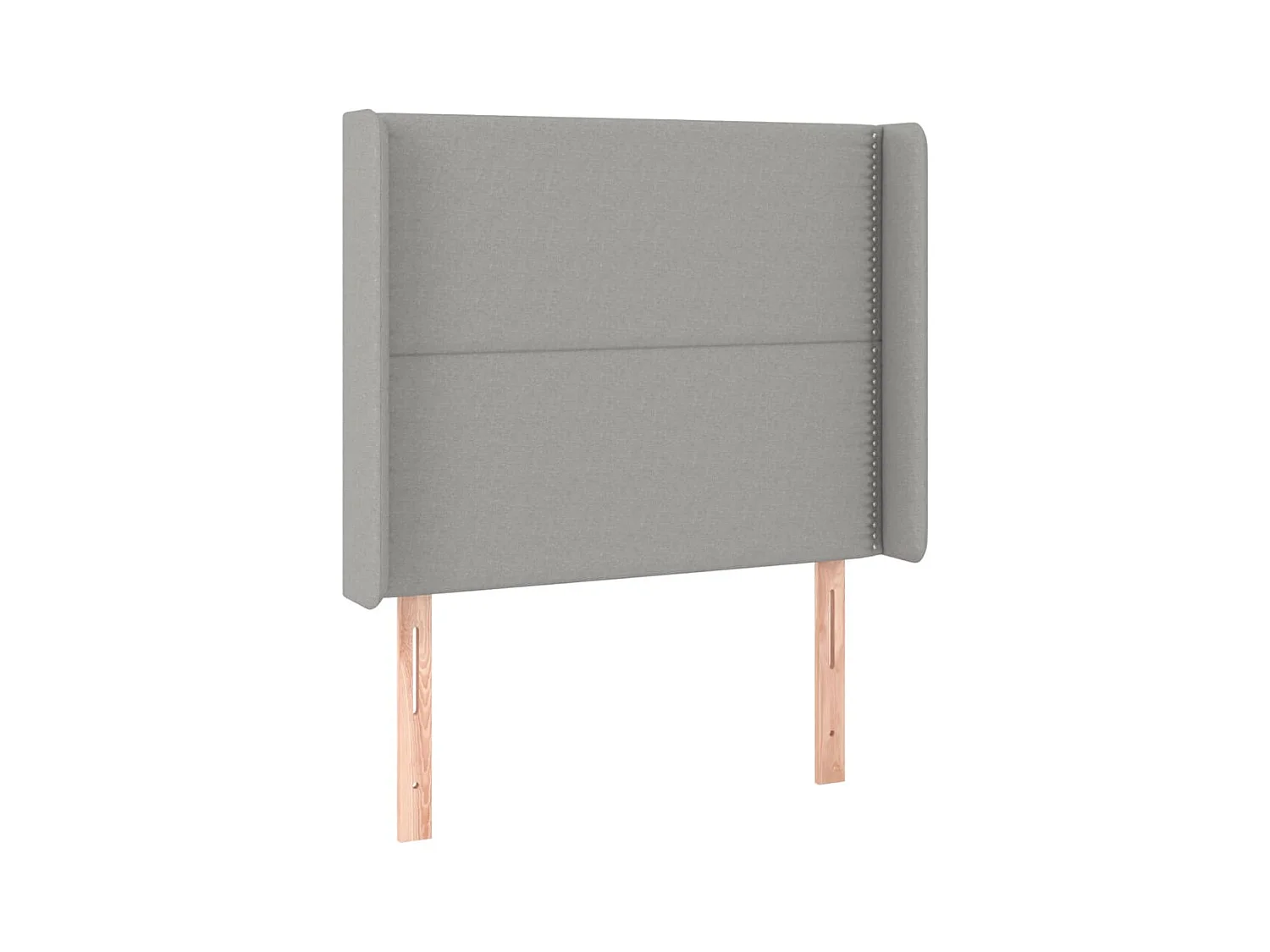 LED hoofdbord Lichtgrijs 103x16x118/128 cm Stof