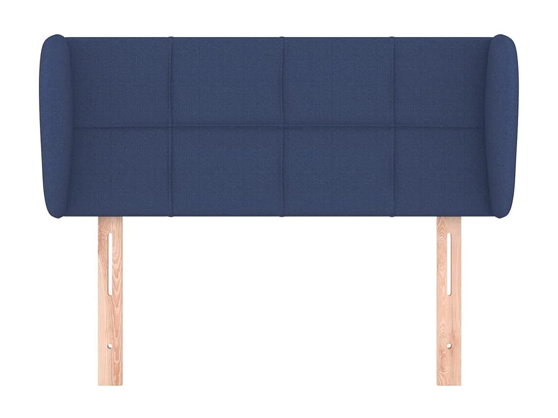 Hoofdbord met vleugels Blauw 93x23x78/88 cm Stof