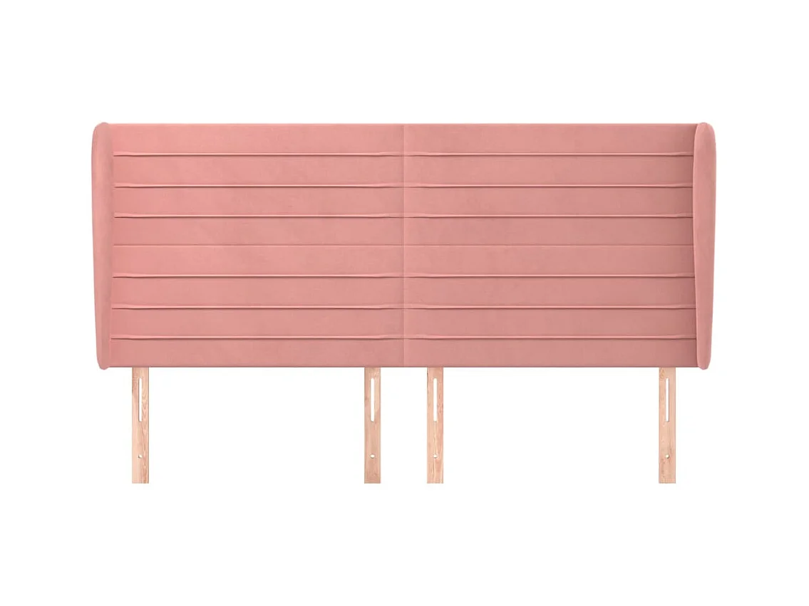 Hoofdbord met vleugels Rose 163x23x118/128 cm Fluweel