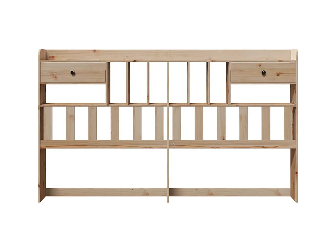 Cabecero con almacenaje 180 cm madera maciza de pino