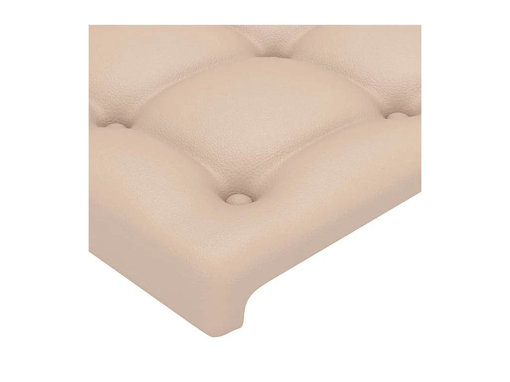 Hoofdborden 4 stuks Cappuccino 100x5x78/88 cm Kunstleer