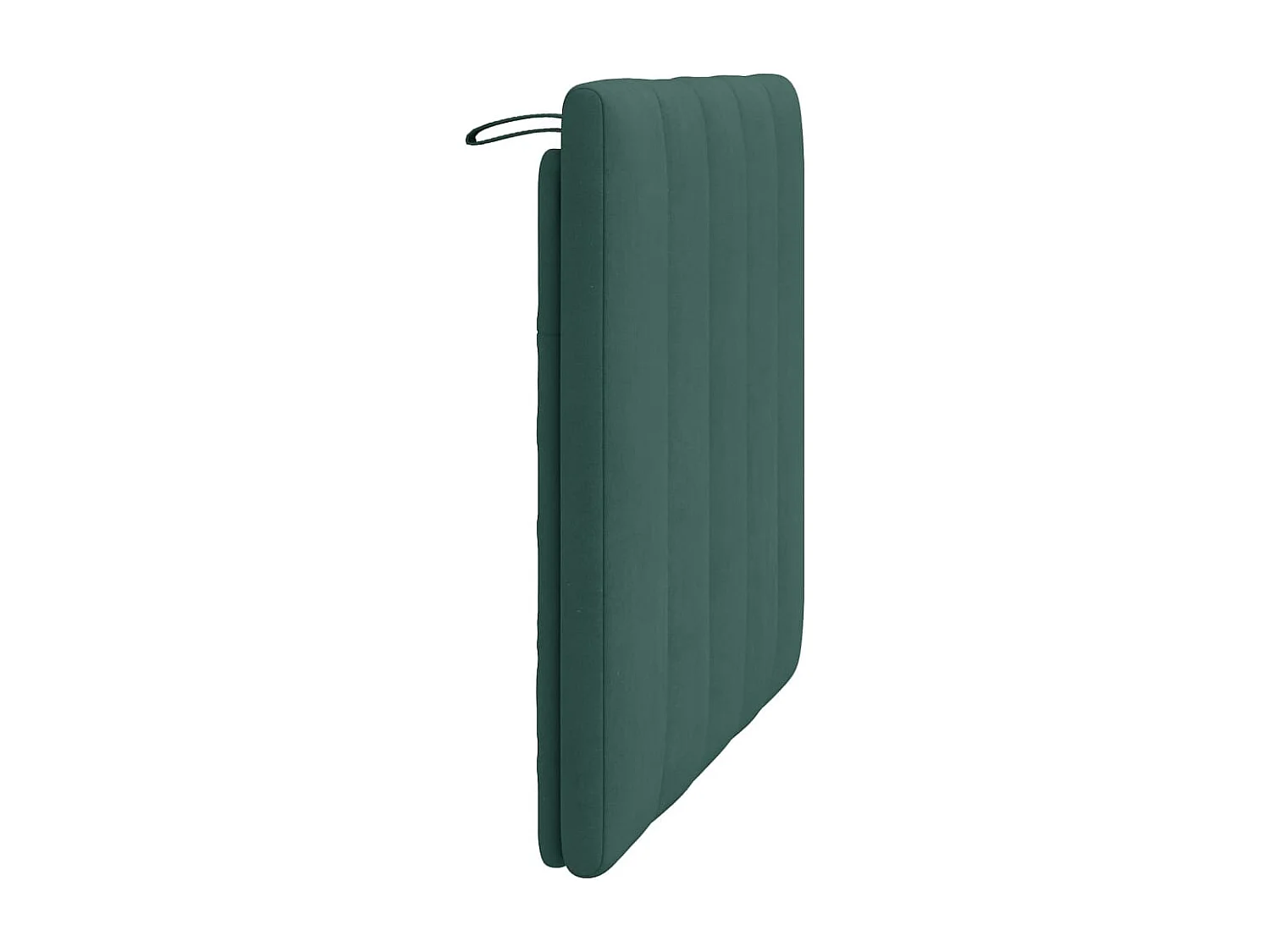 Coussin de tête de lit vert foncé 90 cm velours