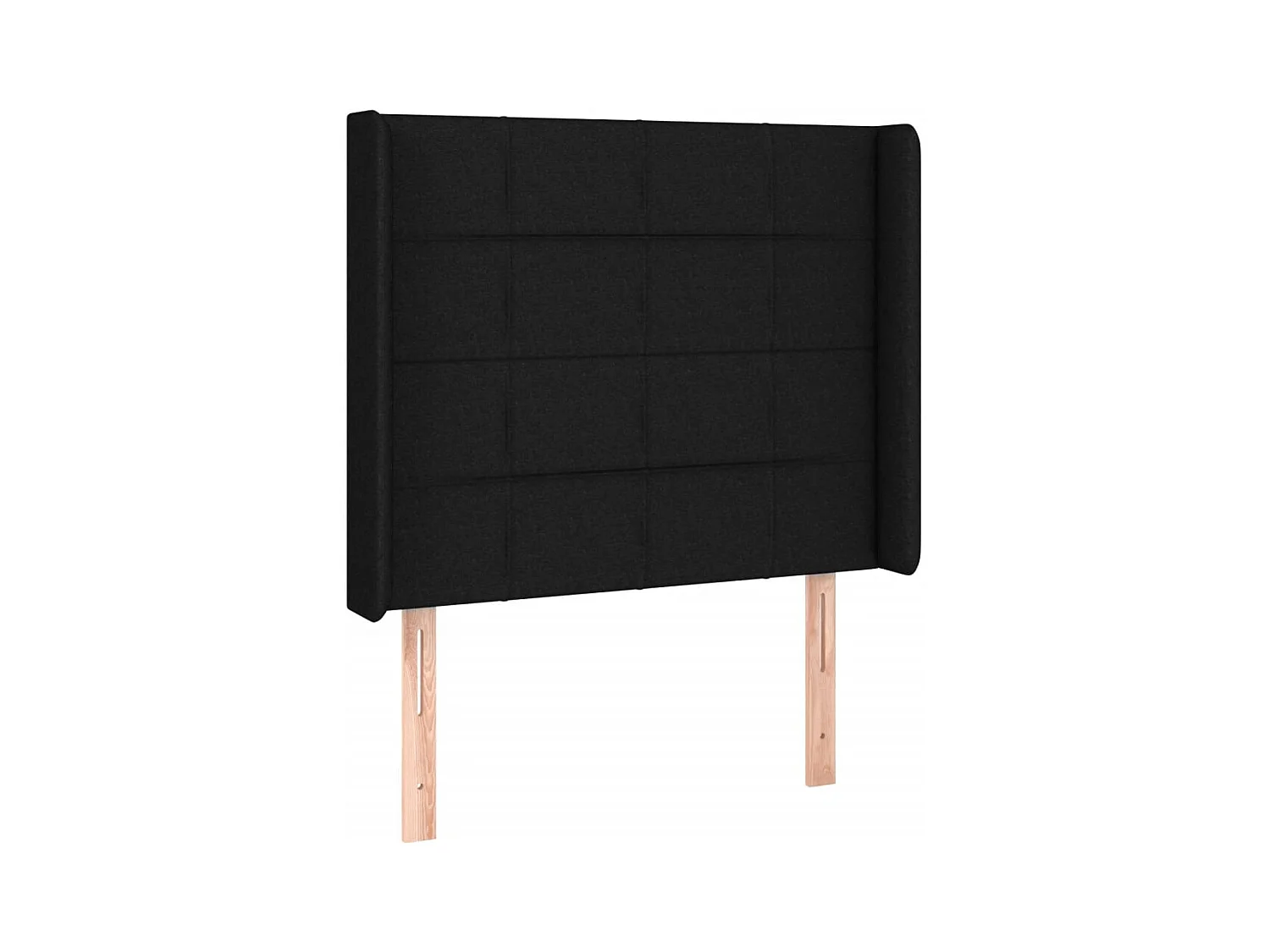 Tête de lit à LED Noir 93x16x118/128 cm Tissu