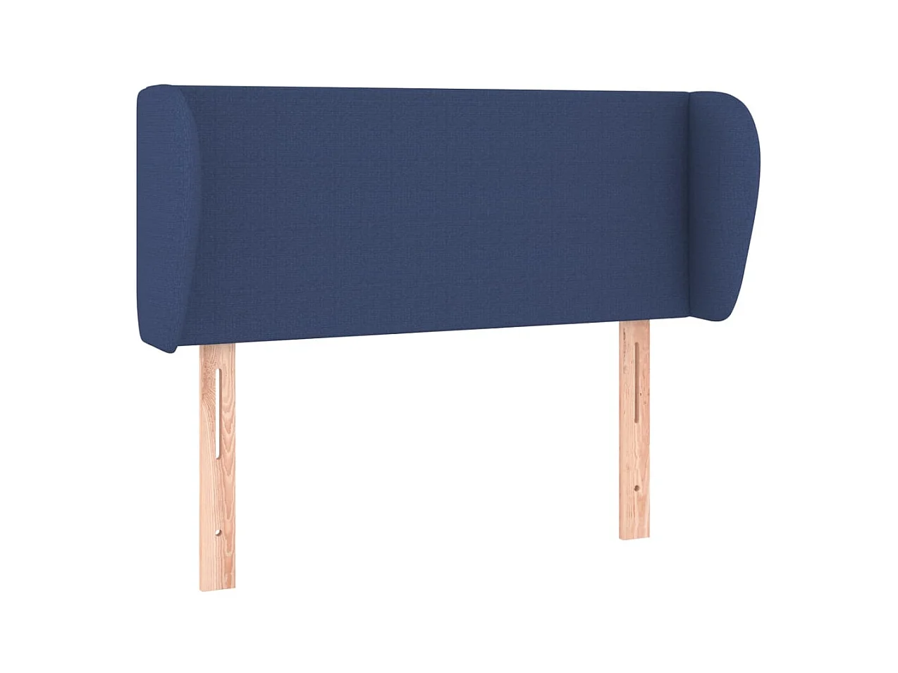 Hoofdbord met vleugels Blauw 93x23x78/88 cm Stof