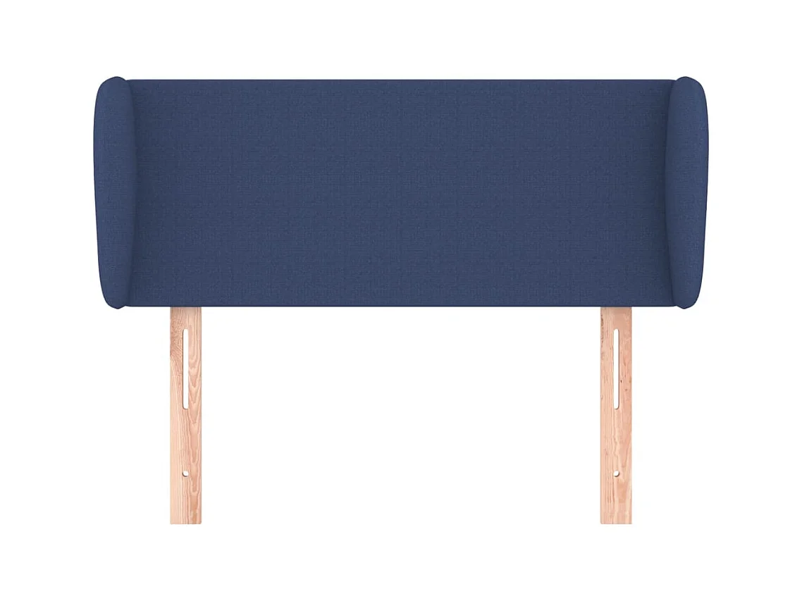 Hoofdbord met vleugels Blauw 93x23x78/88 cm Stof