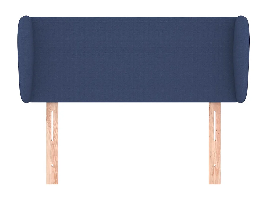 Kopfteil mit Flügeln Blau 93x23x78/88 cm Stoff