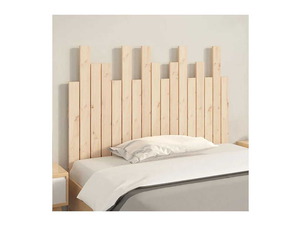 Wandhoofdbord 108x3x80 cm Massief grenenhout