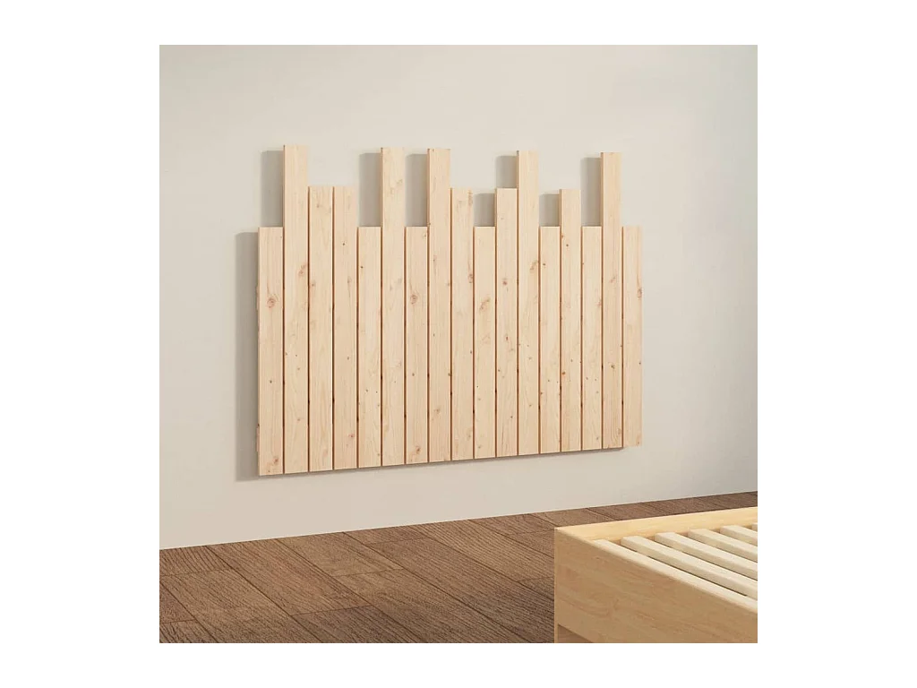 Wandhoofdbord 108x3x80 cm Massief grenenhout